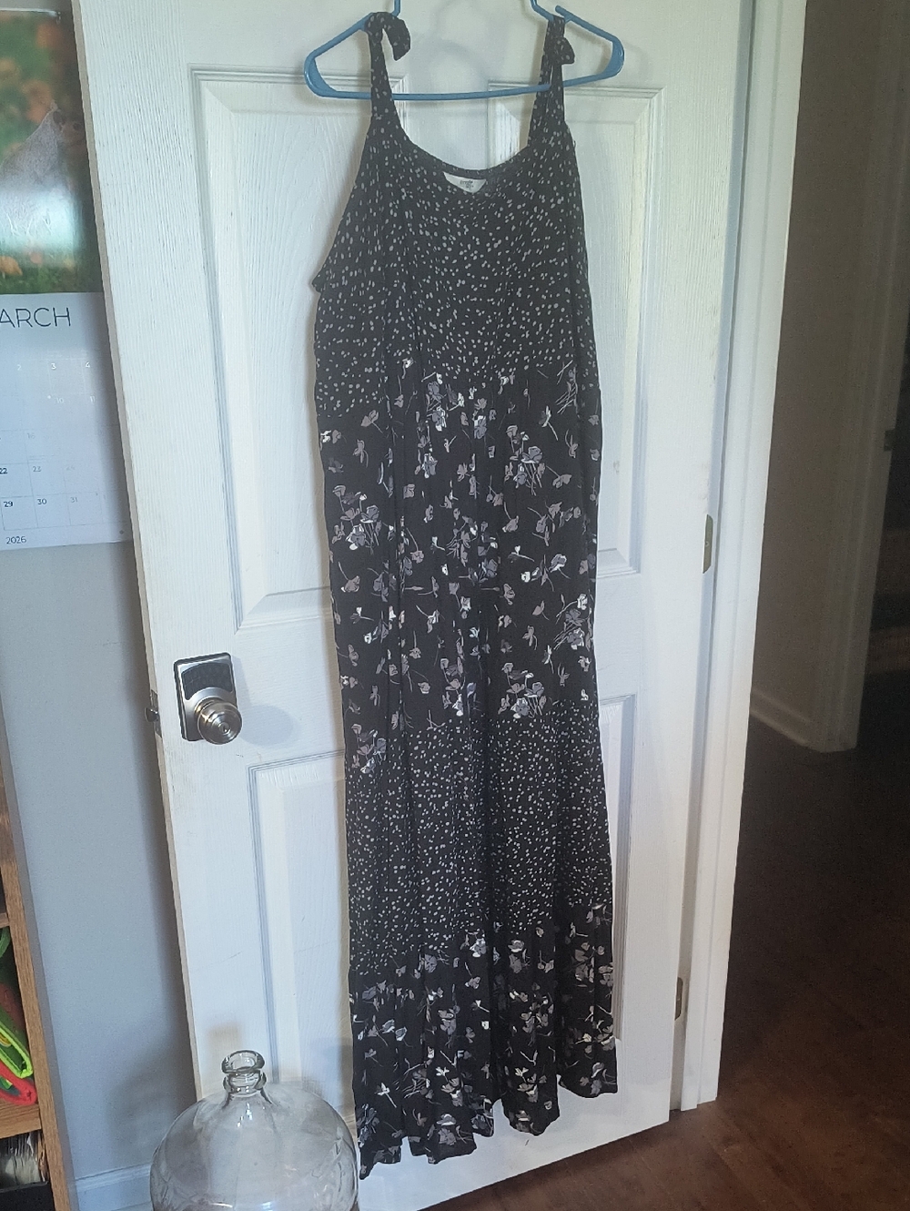 Terra & Sky Black And White Maxi Dress, Beautiful